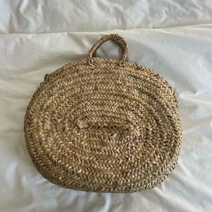 Handmade Moroccan oval basket purse